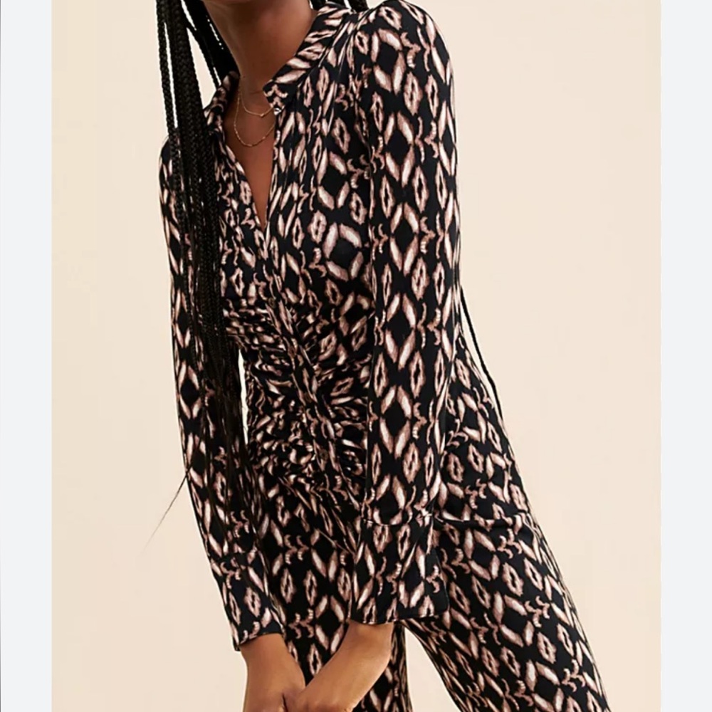 Free People Shayla Wide Leg Jumpsuit Size Large